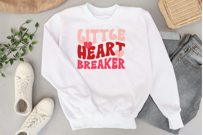 Little Heart Breaker Retro Valentines Quote SVG