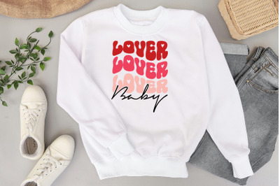 Lover Baby Retro Valentines Quote SVG