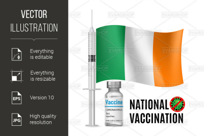 Immunization Icon of Ireland