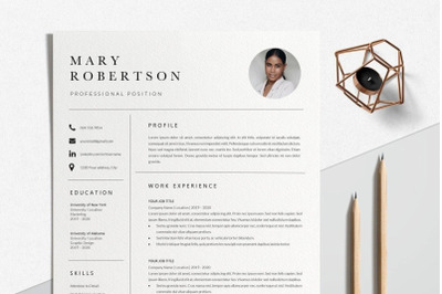 Resume Template | CV Template - Mary Robertson