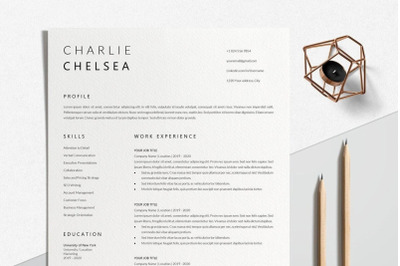 Resume Template | CV Template - Charlie Chelsea