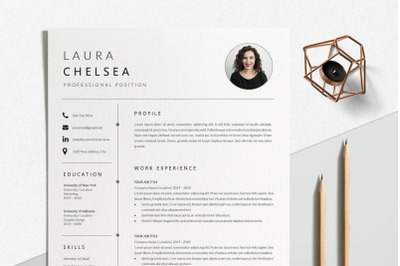 Resume Template | CV Template - Laura Chelsea