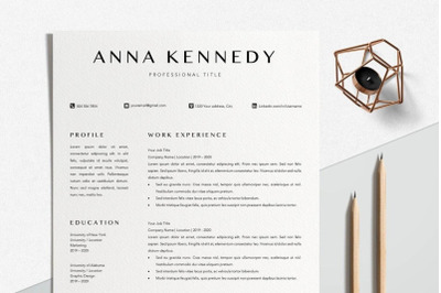 Resume Template | CV Template - Anna Kennedy
