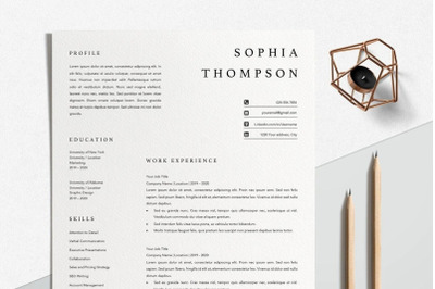 Resume Template | CV Template - Sophia Thompson