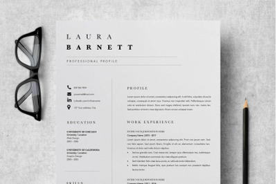 Resume Template | CV Template - Laura Barnett