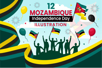 12 Mozambique Independence Day Illustration