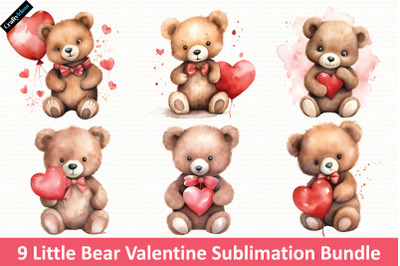Little Bear Valentine Sublimation Bundle