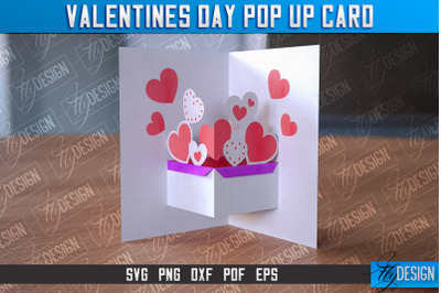 Valentines Day Pop Up Card SVG | Paper Cut SVG | Love Design