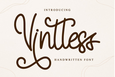 Vintless - Handwritten Font