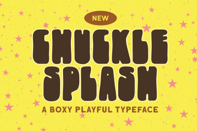 Chuckle Splash- Boxy Playful Typeface