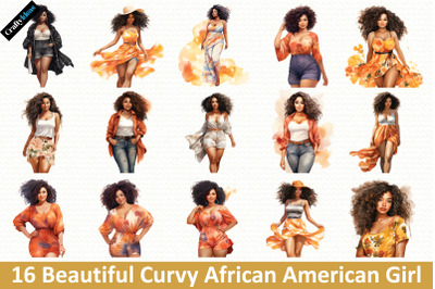 Beautiful Curvy African American Girl