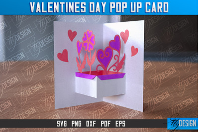 Valentines Day Pop Up Card SVG | Paper Cut SVG | Love Design