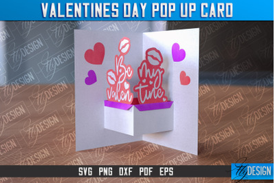 Valentines Day Pop Up Card SVG | Paper Cut SVG | Love Design