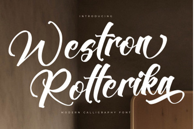 Westron Rotterika - Modern Calligraphy Font
