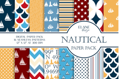 Nautical Digital Paper Pack