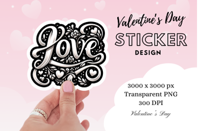 Valentine&#039;s Day Sticker Clipart Png