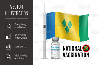 Immunization Icon of Saint Vincent and the Grenadines