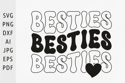 Besties svg Best friends svg Sister BBF svg Friendship gift idea Frien