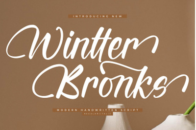 Wintter Bronks - Modern Handwritten Script