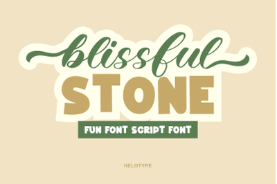 Blissful Stone - Script Font Duo