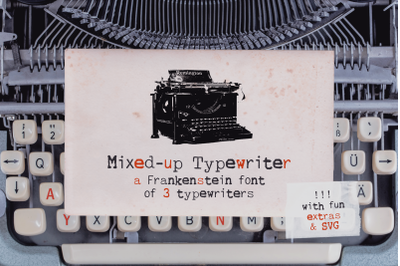 Mixed-up SVG Typewriter Font
