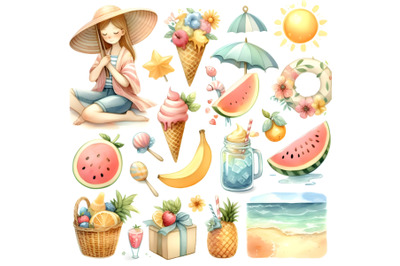 Collection of summer