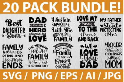 Family Quotes SVG Bundle, Family Sign SVG, Family SVG files for cricut