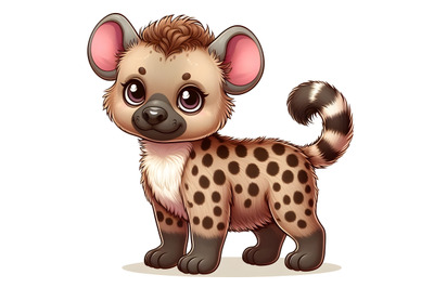 an adorable baby girl hyena