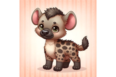 an adorable baby girl hyena