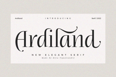 Ardiland | Elegant Serif