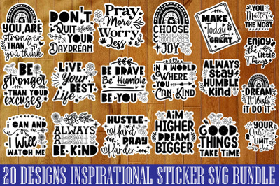 Inspirational Sticker SVG Bundle,Inspirational Sticker SVG Bundle ,Ins