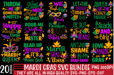 Mardi Gras SVG Bundle ,Mardi Gras SVG,Mardi Gras PNG Files, Happy Mard
