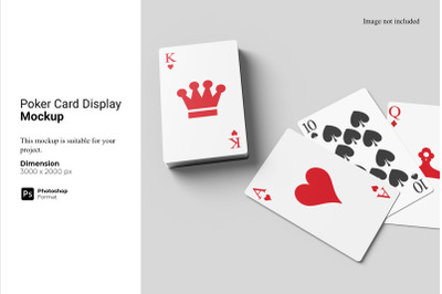 Poker Card Display Mockup