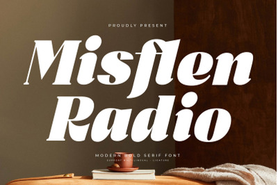 Misflen Radio - Modern Bold Serif Font