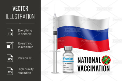 Immunization Icon of Russian Federation