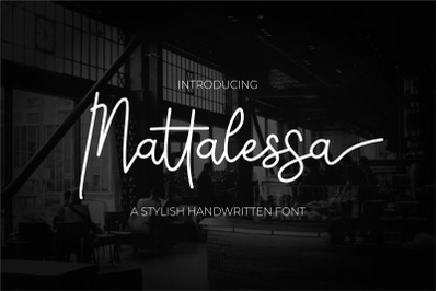 Mattalessa Signature Business Font