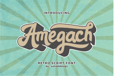 Amegach Vintage Retro Font