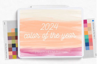 2024 color trend palette Procreate swatches