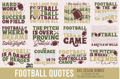 Football Quote SVG EPS PNG Bundle