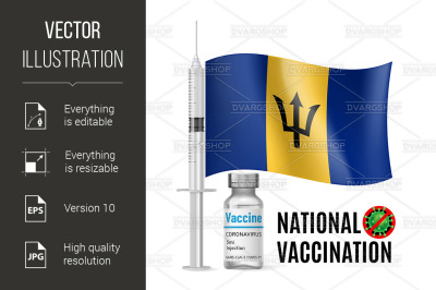 Immunization Icon of Barbados