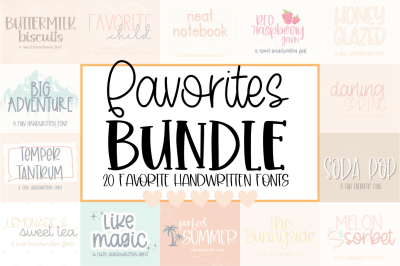 Favorites Font Bundle