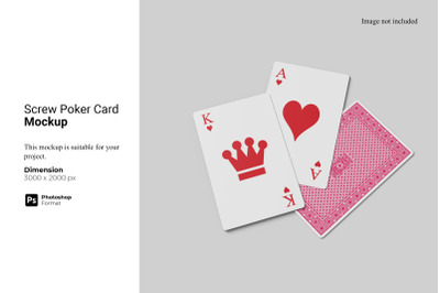 Screw Poker Card Mockup