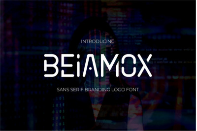 Beiamox futuristic font