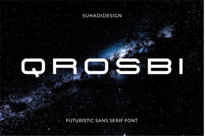 Qrosbi futuristic branding sans serif font
