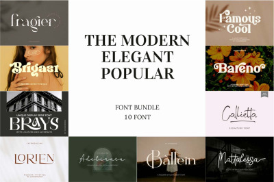 Modern Popular Font Bundle - SALE