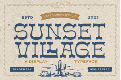 Sunset Village - Display Typeface