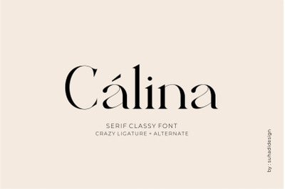 Calina serif classy font
