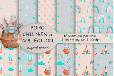 BOHO. COLLECTION OF CHILDREN&#039;S PATTERNS.