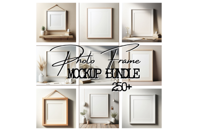 250+ Frame Mockup Bundle, Simple Mock Up Photograph Styled Stock Photo