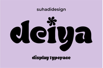 Deiya display retro typeface